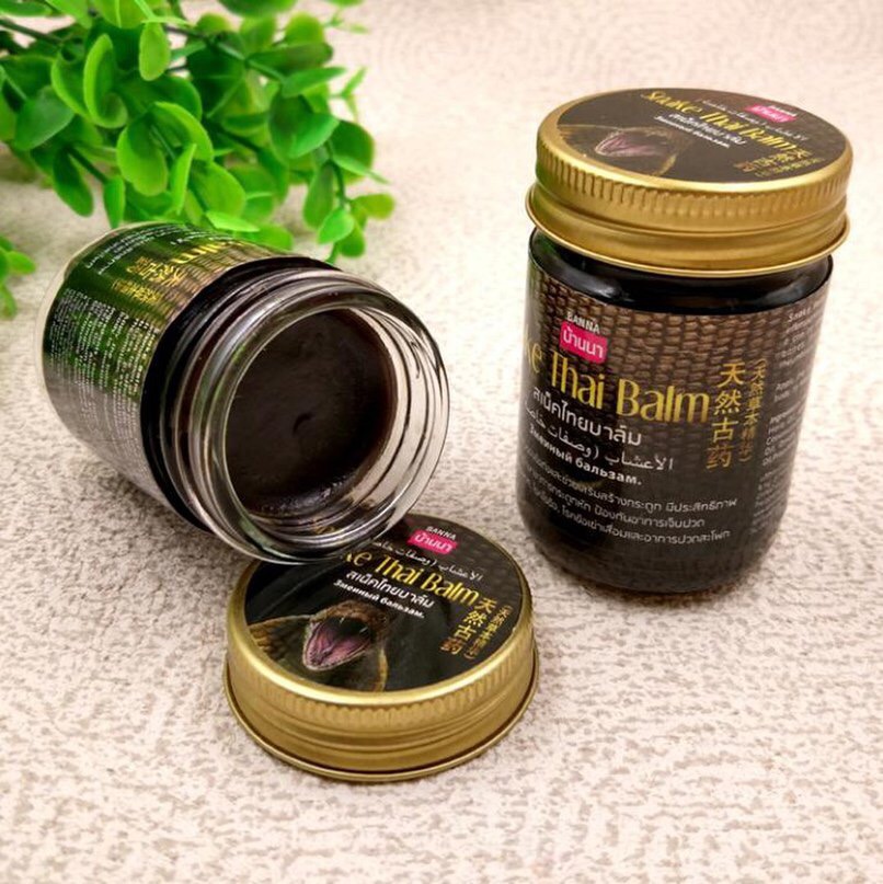 Змеиный бальзам из Тайланда Snake Thai balm Banna 50 гр